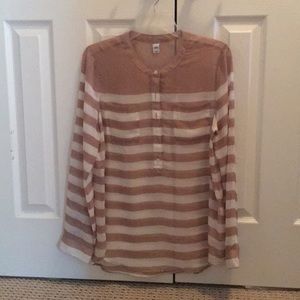 Old Navy sheer long sleeve blouse